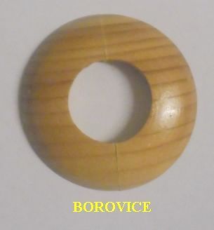 Dřevěná rozeta borovice 3/4" - 28,5 mm - masiv (k podlaze a topení)